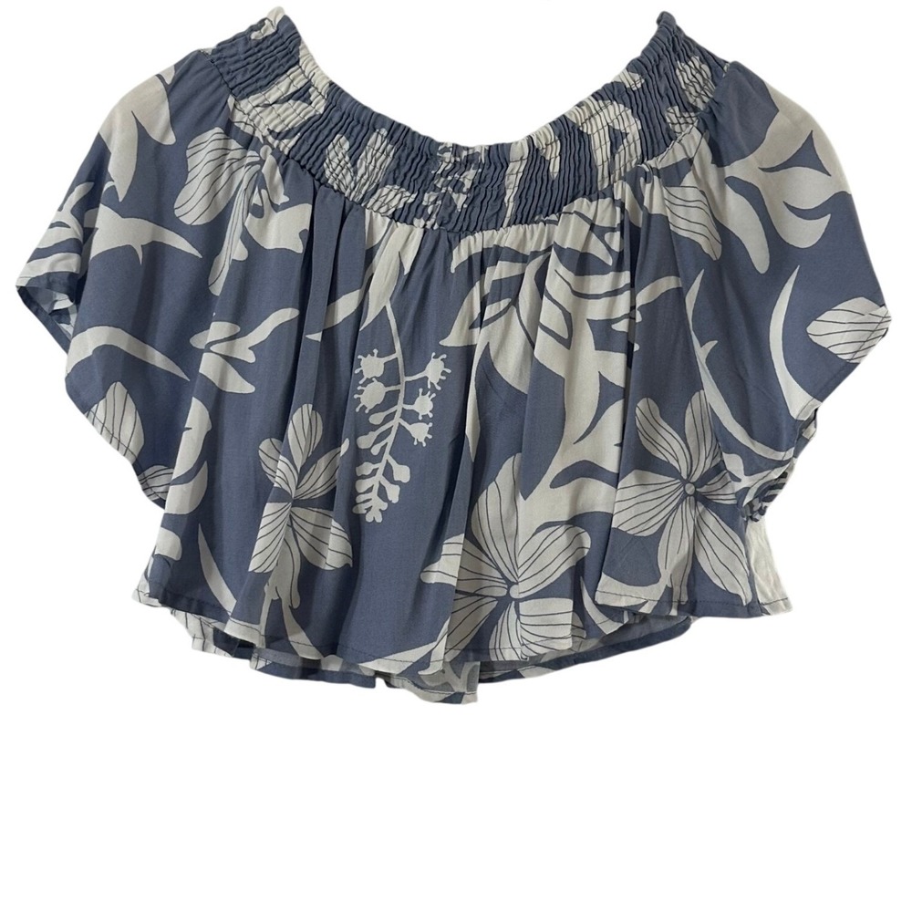 Kini & Brunch Blue Floral 2 Piece Set Top & Wide Leg Pants Small NWT - Picture 5 of 14